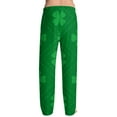 thumbnail image 5 of Men's St Patrick's Day Pants Casual Comfortable Drawstring Lounge Pants with Print Full Length Soft Polyester Spring Summer Wear 2026 Dark Green XL, 5 of 6