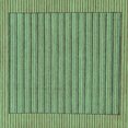 thumbnail image 1 of Ahgly Company Indoor Square Abstract Turquoise Blue Modern Area Rugs, 3' Square, 1 of 4