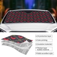 thumbnail image 3 of Yiaed Red Rooster Print Car Windshield Sunshade Front Auto Car Front Window Sun Shade Foldable Sun Visor Shield Cover Auto Accessories for Sedan SUV Truck-Small, 3 of 5