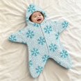 thumbnail image 2 of YunPes Baby Starfish Onesie Full-Zip Soft Plush Footie Jumpsuit Cartoon Graphic One Piece Infant Halloween Christmas Outfits Wearable Blanket, 2 of 5