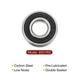 thumbnail image 4 of Uxcell 6001-2RS Ball Bearings 12x28x8mm High Carbon Steel Double Sealed 12 Pack, 4 of 6