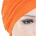thumbnail image 6 of Cheers.US African Women Turban Cap Beaded Headscarf Beanie Twisted Braid Wrap Hat Headwrap Head Scarf Solid Color Braid Headdress Brimless Pure Color Cap, 6 of 8