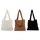 thumbnail image 4 of Guardurnaity Bolso de felpa de primera calidad, bolso de hombro de gran capacidad para mujeres y niñas, bolso de hombro esponjoso, regalo Bolsas de mensajero y de hombro Caqui, 4 of 6