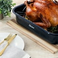 thumbnail image 6 of Oster Castillo 17 x 12 Inch Enamel on Steel Baking Pan with Removable Rack in Blue, 6 of 6