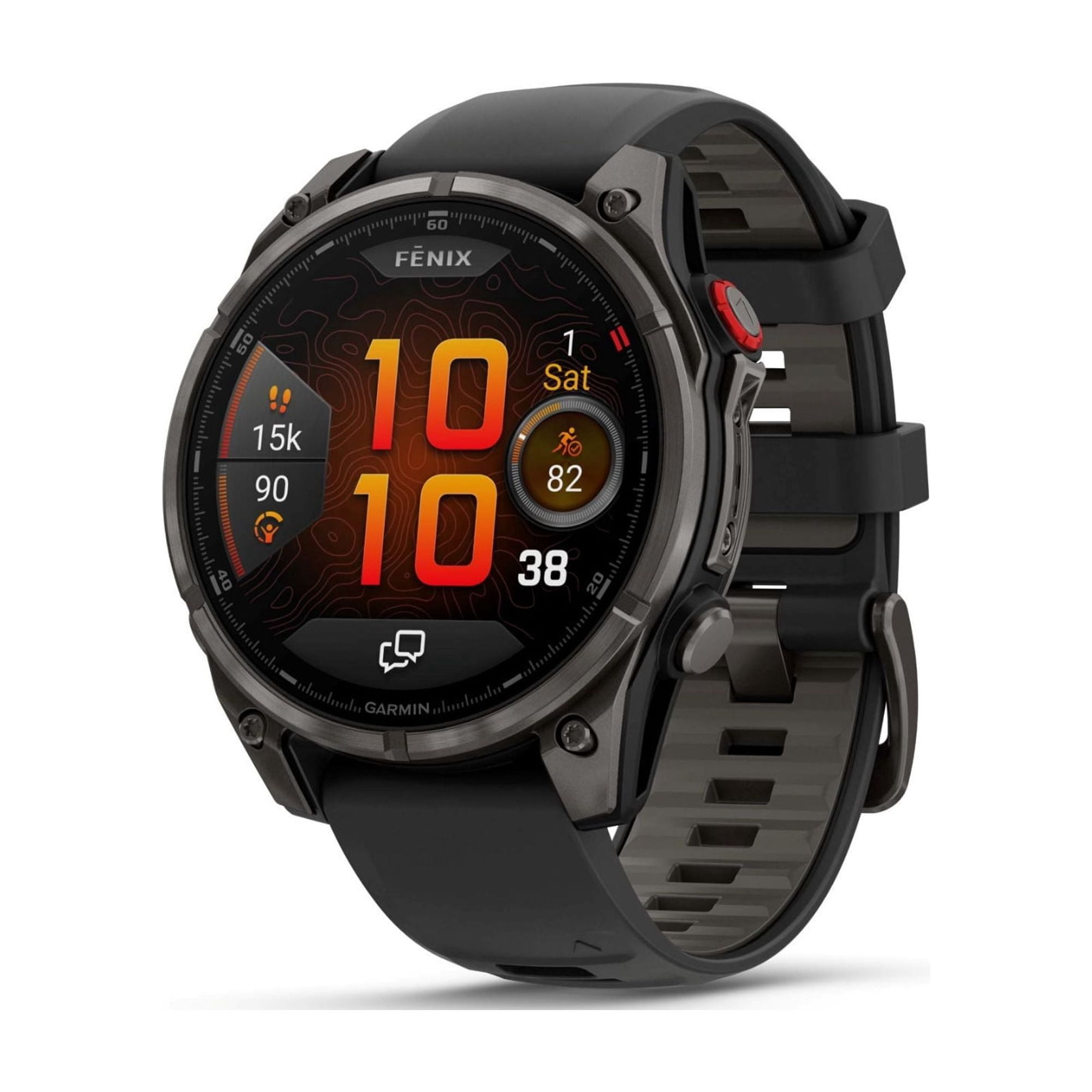 Garmin fenix 8 Pro Sapphire 47mm AMOLED (Carbon Gray DLC Titanium) GPS Smartwatch Bundle with Wireless Earbuds (2 Items)