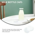 thumbnail image 2 of Miangastore White Plastic Replacement Bottle Caps for Home Use LeakProof and Durable 100pcs, 2 of 9