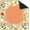 Beige and Orange, variant on Orange and Yellow Boho Retro Floral Mahjong Mat 31.5x31.5 Inch, Non-Slip and Noise Reduction Mah Jong Table Mat Cover Gifts for Mahjong Lovers Poker Board Games Dominoes