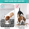 thumbnail image 4 of Boho Retro Floral Pet Feeding Mat-Abstract Art Vintage Absorbent Pet Placemat for Food and Water Bowl, with Waterproof Rubber Backing, Quick Dry Water Dispenser Mat for Dog and Cat (16"x24"), 4 of 7