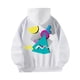 thumbnail image 4 of Sudadera con capucha de manga larga, sudadera con capucha, cómoda, holgada, estampada, sudadera con capucha para mujer, para vacaciones, trabajo, uso , L L, 4 of 10