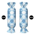 thumbnail image 4 of Candy Pillow With Pillow Core 24.6×9.8in Durable Cord Opening And Closing Design Waterproof And Easy To Install Argyle Plaid Lightskyblue_1, 4 of 8