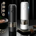 thumbnail image 2 of Automatic Salt Pepper Grinder Electric Mill Grinder Seasoning GrindingTool Gift for Cooking Lovers, 2 of 9