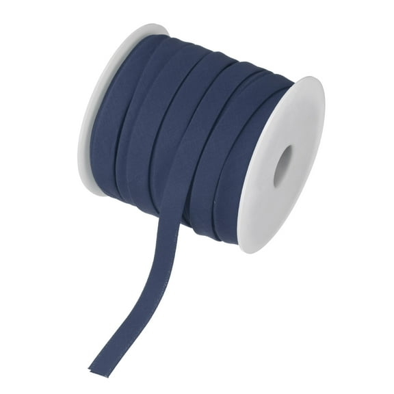 Uxcell Double Fold Bias Tape 1/2" 25 Yards for Sewing/Seaming/DIY Dark Blue
