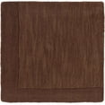 thumbnail image 6 of BoutiqueRugs Cord Boho Hand Tufted Wool Natural Fiber Soft Area Rug - Farmhouse Minimalist Geometric Bordered Solid Color Carpet - Dark Brown, Taupe, Tan - 9'9" Square, 6 of 14