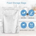 thumbnail image 2 of 30 Pack Mylar Bags for Food Storage, 1 Gallon 10x14 Inch Heat Sealable Bags with Oxygen Absorbers and Labels, Silver, 2 of 9