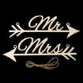 thumbnail image 6 of Pair of mr & mrs Arrow Sign Wedding Home Decoration, 6 of 6