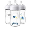 Avent Natural Ele/love Deco 9oz3pk Btl