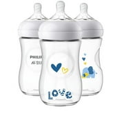 Avent Natural Ele/love Deco 9oz3pk Btl