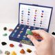 thumbnail image 2 of Calendario de Adviento de Navidad con gemas de cristal naturales, caja de colección, calendario de cuenta regresiva de 24 días, caja de regalo de piedras de cristal para niños, 2 of 5