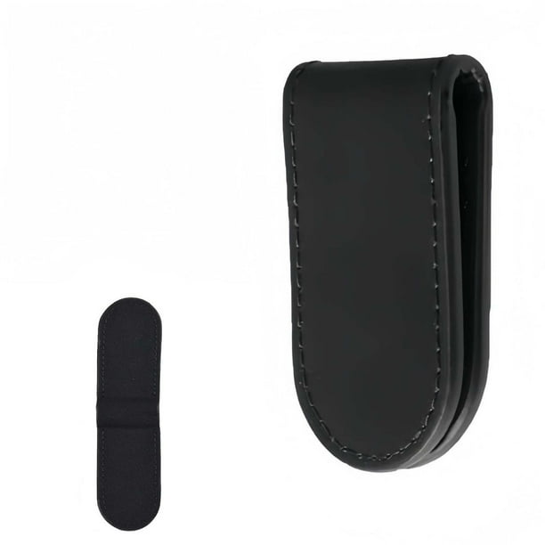 Cartera fina con pinzas magnéticas para hombres | Portatarjetas de cuero auténtico | Organizador de bolsillo minimalista Diseño delgado | Imán fuerte contiene 7-10 billetes | 7,5x4cm | Accesorio de