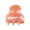 Dark Orange, variant on SmartBy Small Hair Claw Jelly Color Hair Styling Clip Mini Size Updo Shark Hair Claw Versatile Hair Accessory