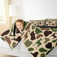 thumbnail image 4 of Feelyou Rustic Deer Animal Full Size Comforter Sets, Vintage Brown Camo Bedding Sets, 3pcs, 4 of 8