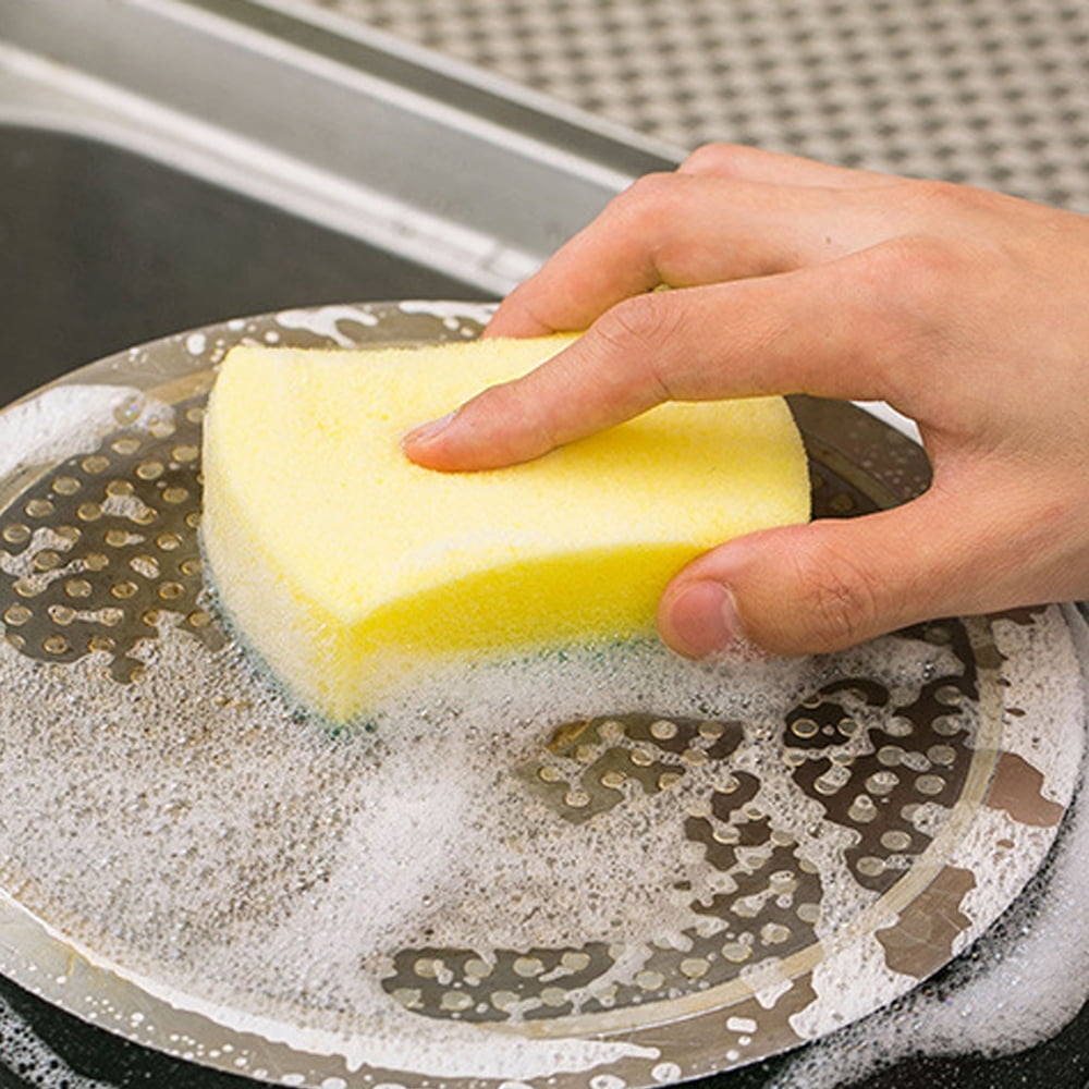 Reusable Emery Magic Sponge Kitchen Pot Brush With Handle - Temu