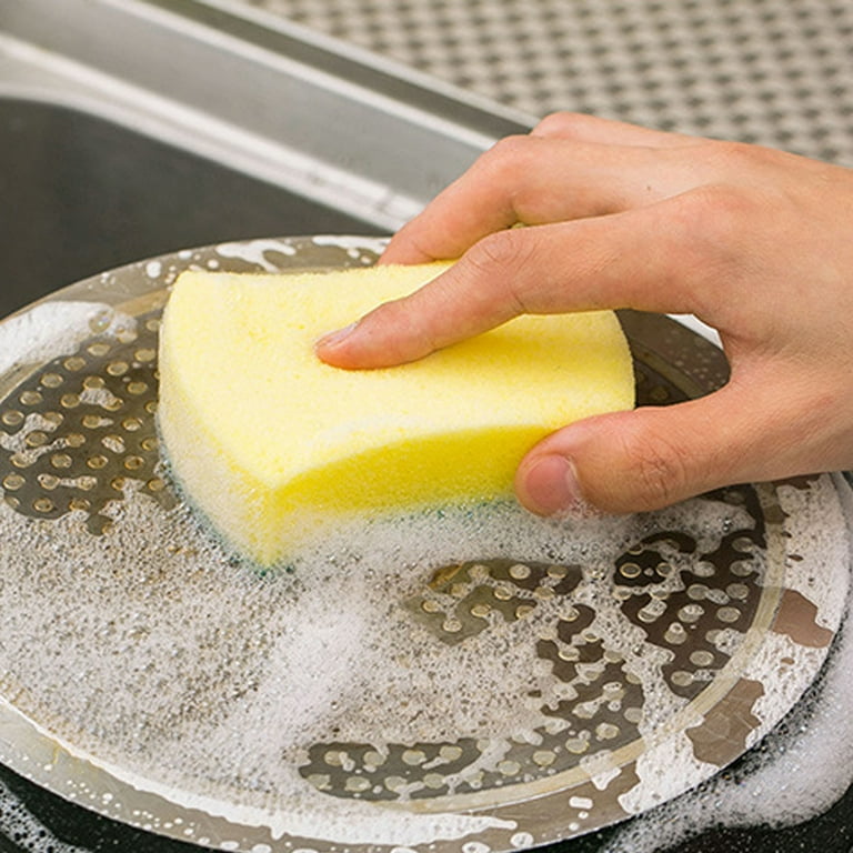 Zainafacai Kitchen Gadgets Kitchen Dishwashing Sponge Cleaning Ball with  Handle Multifunctional Scrub Sponge Pad Ball for Pot and Plate Dishwashing