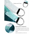 thumbnail image 5 of Turquoise Patchwork Sun Shade Sail 14' x 18', Modern Abstract Green Patchwork Rectangle Outdoor Sunshade Canopy, Waterproof UV Block Patio Covers for Garden Yard Beach, 5 of 9