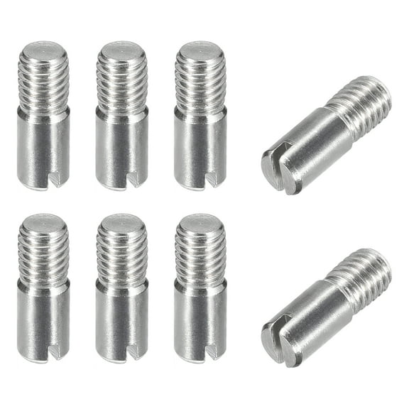 Uxcell 8Pack M5 x 14mm Slotted Cylindrical Pin 304 Stainless Steel Dowel Locating Pin