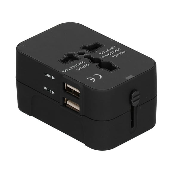 Rdeghly Power Converter Plug, ABS USB Travel Adapter For Travel Plug Converter For Household