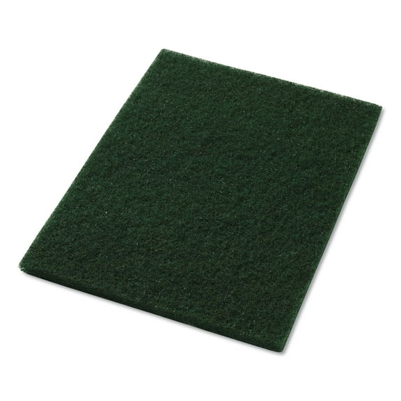 Americo® Scrubbing Pads, 14" X 20", Green, 5/carton