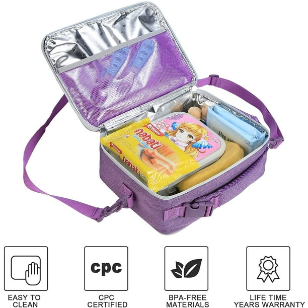 Amersun Kids Lunch Box with Multi-Pockets-Durable & Keep Food Warm Cold &  Double Insulated School Lunch Cooler Bag with Water-Resistant Fabric for  Kids, Girls, Boy-Children Lunch Tote (Grey) - Yahoo Shopping