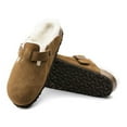 thumbnail image 4 of BIRKENSTOCK Women's Boston Shearling Clog Mink Suede/Natural Shearling - 1001140, 4 of 5