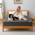 thumbnail image 4 of BEDLORE Waterproof Mattress Protector Queen Size, Breathable Soft Mattress Pad with Deep Pocket fits 6-18 inch, Gray, Machine Washable, 4 of 7