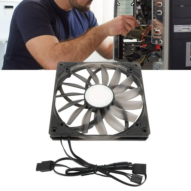 Ventilador pwm Argb, Ventilador de Refrigeració de Sincronización de Placa Pwm Argb de 140 mm PC para PC, Ventilador de Caja de CompuTADORA CON RODAMENTO DE PRESIÓN