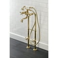 thumbnail image 2 of Kingston Brass CCK246K2 Essex Freestanding Clawfoot Tub Faucet Package with Supply Line, Polished Brass, 2 of 7