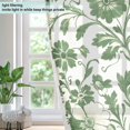 thumbnail image 4 of Yayeee Window Curtains Light Filtering 63"x42" Grommet Panel Pair Home Living Room Decor, Green Floral, 4 of 7