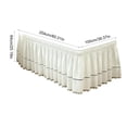 thumbnail image 4 of Dorm Bedskirt Bed Skirt Twin Bed XL 25 Inch Drop, Easy Install Elastic Wrap Around Ruffle Dust Cover for College Beds, Machine Washable Bedding Skirt, 4 of 6