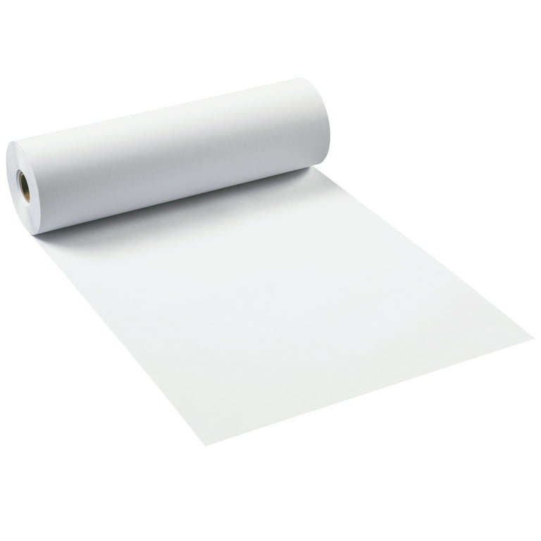 ELakiss white drawing paper roll - 20 m art paper roll (44cm x 20m)  painting sketching paper