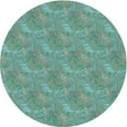thumbnail image 1 of Ahgly Company Tapis d'Intérieur Lavables en Machine, Ronds, Transitionnels, Vert Terne-Mer, Ronds de 3', 1 of 7