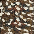 thumbnail image 1 of Ahgly Company Machine Washable Indoor Square Abstract Bakers Brown Area Rugs, 5' Square, 1 of 7