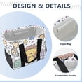 thumbnail image 4 of Large Hand-Held Storage Bag Kitchen Reusable Grocery Bags， Travel Tote Bags， Waterproof Tote，Laundry Bag，Beach Bag， Pool Bag Super Cute Cartoon Lion, 4 of 8