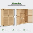 thumbnail image 3 of MCombo Outdoor Wood Storage Cabinet, Garden Tool Shed 1900, 3 of 7