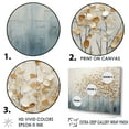 thumbnail image 3 of Designart "Harmonious Gold And Blue Trees V" Landscape Trees Floater Framed Wall Decor, 3 of 5