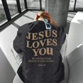 thumbnail image 5 of chencehns Christian Jesus Loves You Shirts for Men Religious Oversized Graphic Tees Jesus Faith Acid Wash T Shirt God Top, 5 of 10