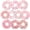 Pink, variant on 10 count Hair Scrunchies for Women Satin Silk Scrunchies  Fuzzy Flower  Bubble Hairties Bulk Elastic Hair Accessories Scrunchies for Teens Girls(Blue)