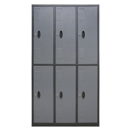 Homak 6 Door Steel Locker