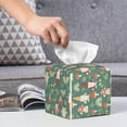 thumbnail image 6 of Naloa Mushrooms And Rainbows Tissue Box Cover Leather Tissue Holder Square Facial Tissue Case for Bathroom, Vanity Countertop, Tabletop, Car, 6 of 7