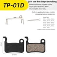 thumbnail image 2 of 2 Pairs (4 Pcs) MTB Hydraulic Disc Brake Pads Cycling Bike Part Semi Metallic 45# Steel Back Plate Copper Fiber Brake Pads, 2 of 8