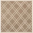 thumbnail image 1 of Safavieh Courtyard Brown Indoor Outdoor Rug - Square 7'10", 1 of 3